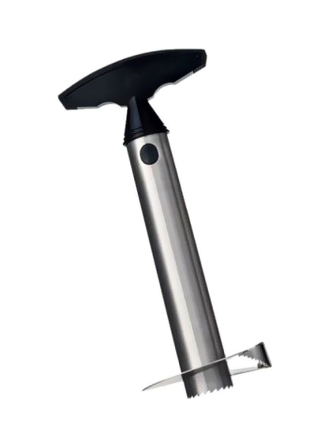 3-In-1 Pineapple Corer Silver/Black 25x11x9cm - Image 1