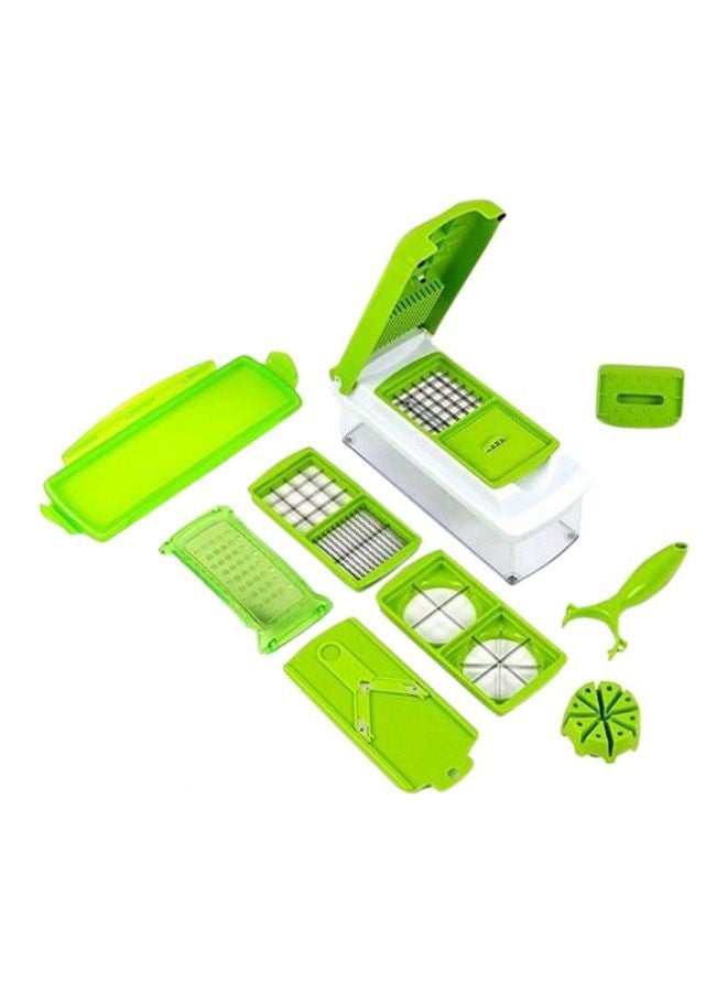 11-In-1 Vegetable And Fruit Slicer Green/White  - Image 1