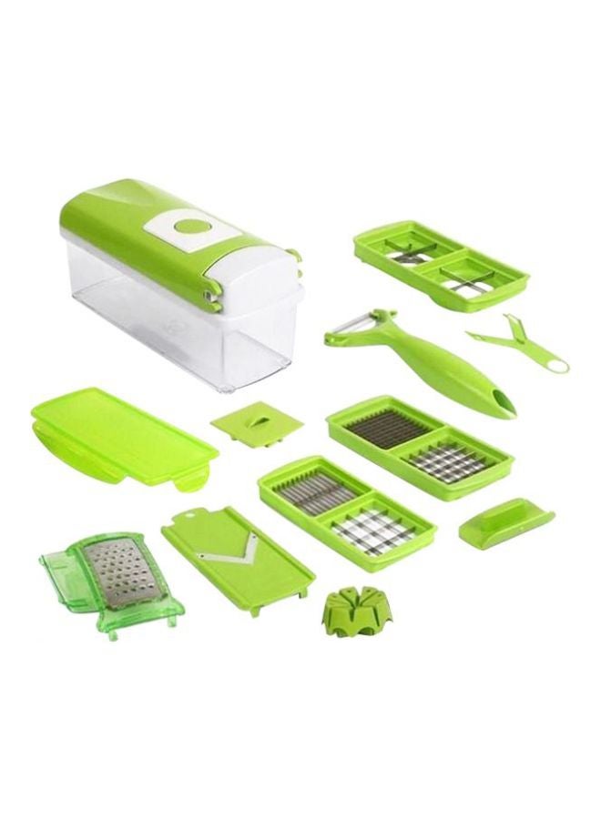 Nicer & Dicer 12-In-1 Vegetable And Fruit Slicer Green/White 