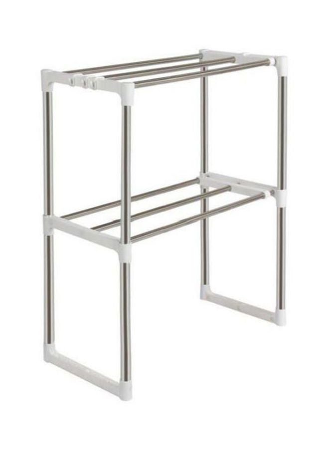 Bathlux - Adjustable Microwave Kitchen Rack Silver - Image 1