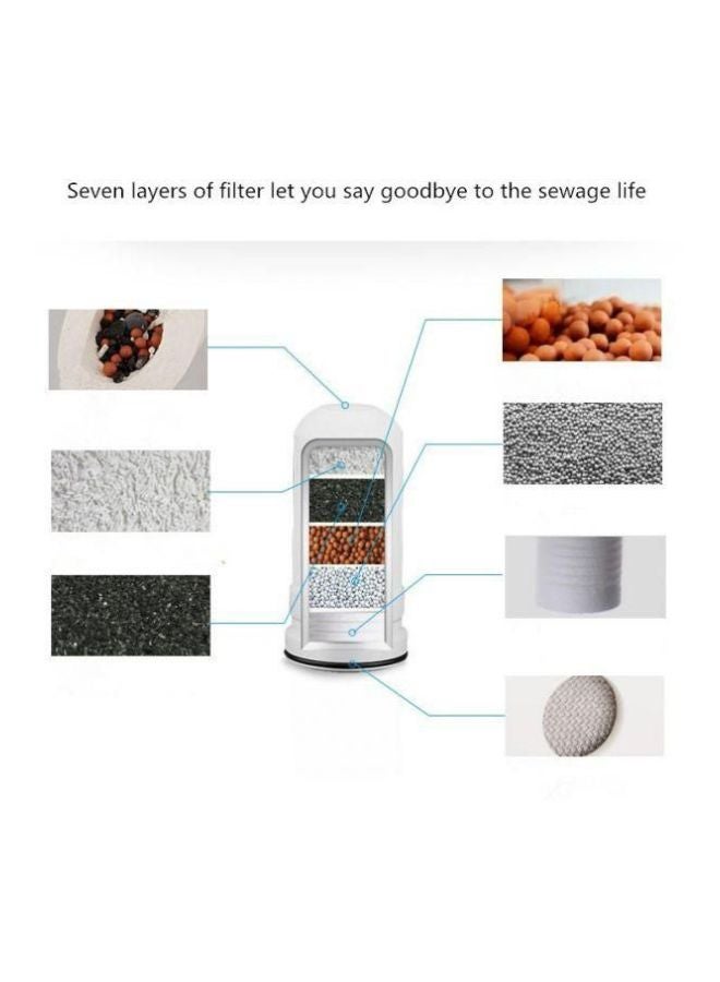 Ceramic Faucet Water Filter White/Silver