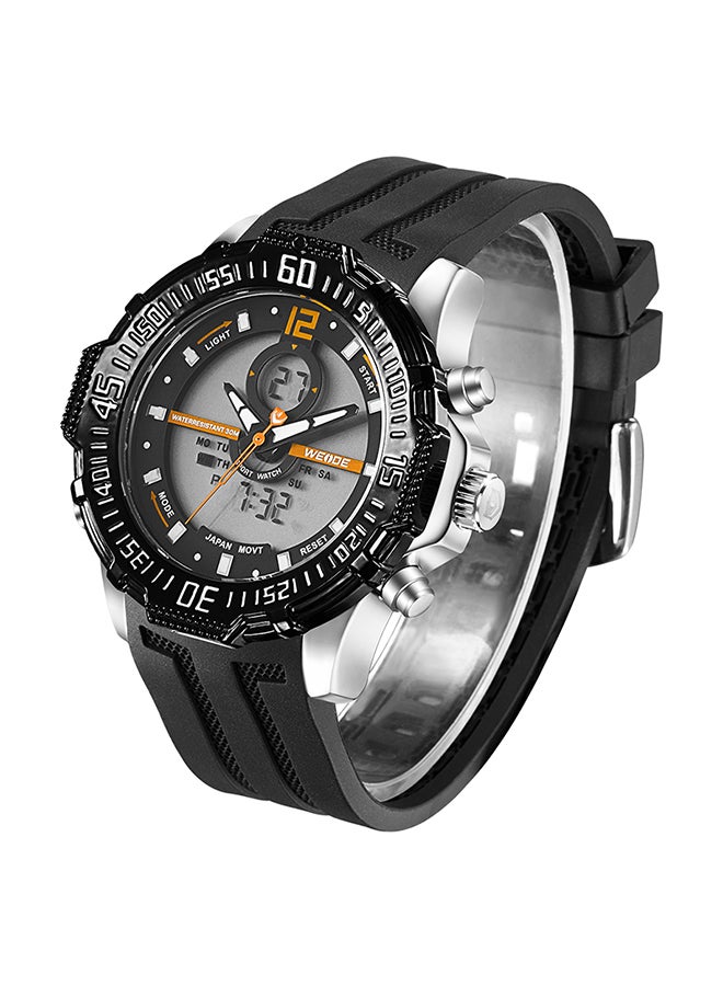 Weide men Silicone Analog/Digital Wrist Watch J4075C - Image 2
