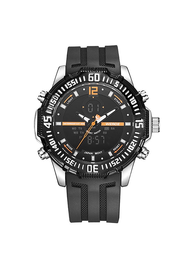 Weide men Silicone Analog/Digital Wrist Watch J4075C - Image 1