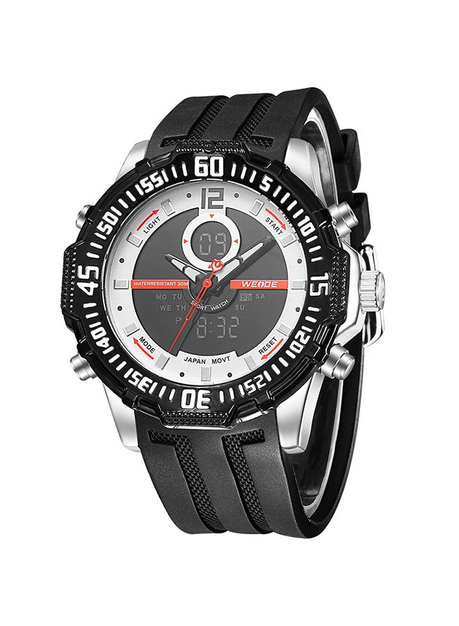 Weide men Silicone Analog/Digital Wrist Watch J4075W - Image 1