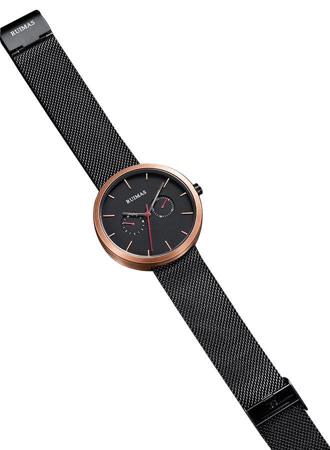 RUIMAS Men's Stainless Steel Analog Wrist Watch RS567GREBK-1N0 - Image 4