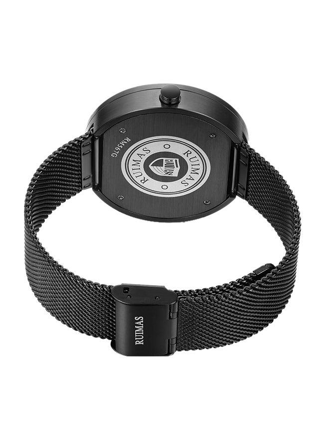 RUIMAS Men's Stainless Steel Analog Wrist Watch RS567G-BK-1 - Image 2