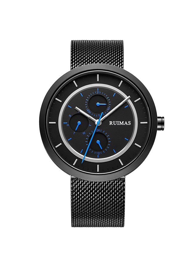 RUIMAS Men's Stainless Steel Analog Wrist Watch RS569G-BK-1 - Image 1