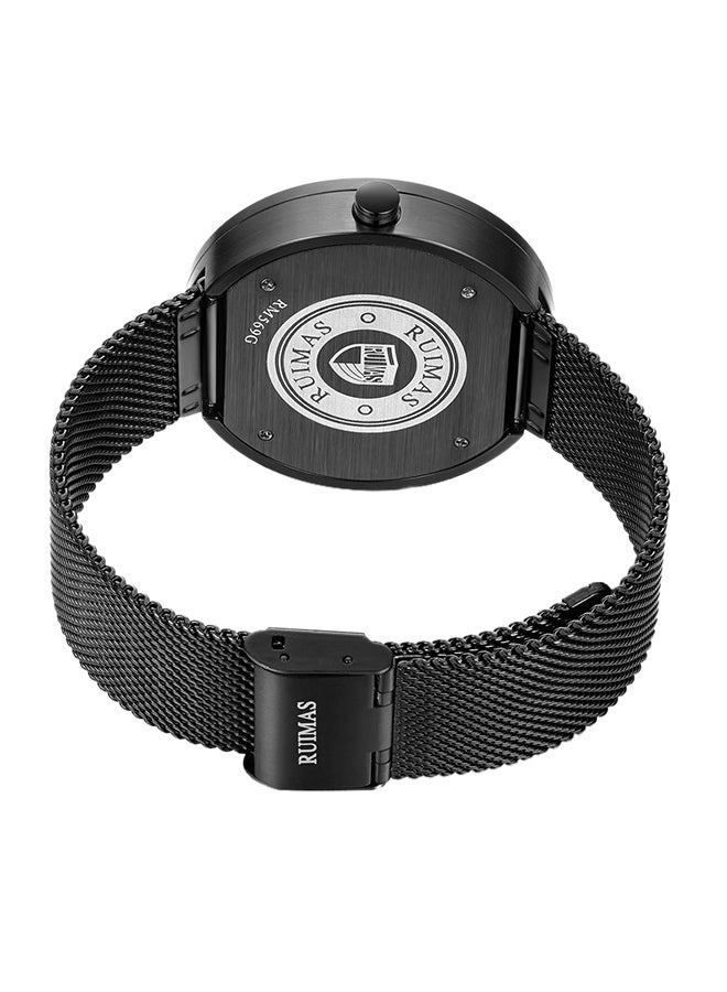 RUIMAS Men's Stainless Steel Analog Wrist Watch RS569G-BK-1 - Image 2