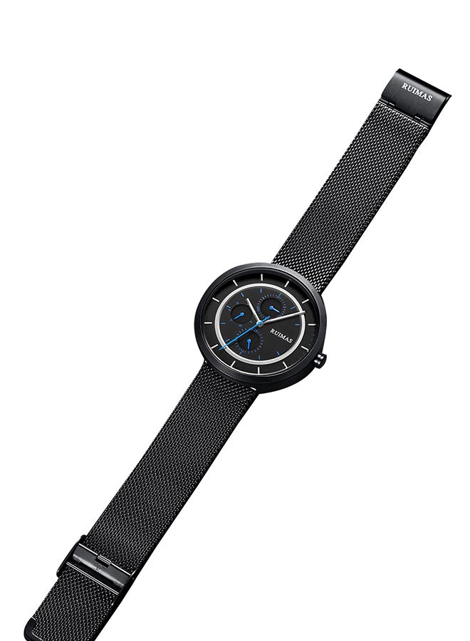RUIMAS Men's Stainless Steel Analog Wrist Watch RS569G-BK-1 - Image 3