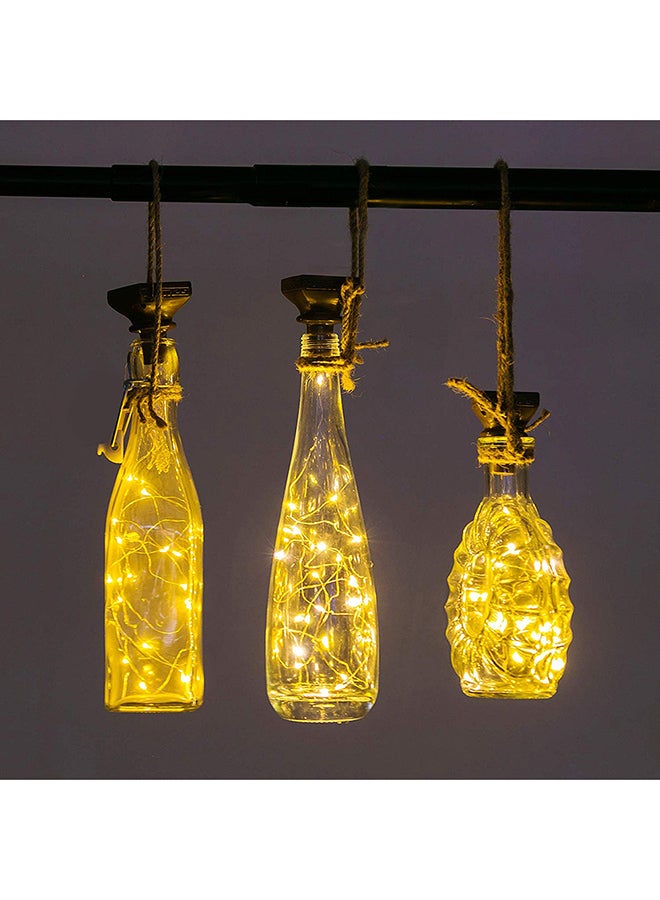 Generic Packs of 6 Waterproof 20 LED Solar Powered Wine Bottle Lights Brown 12.00x8.00x8.52centimeter  - Image 2