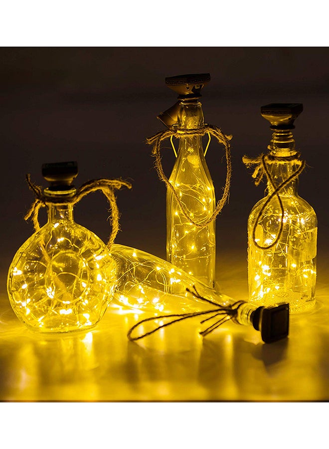 Generic Packs of 6 Waterproof 20 LED Solar Powered Wine Bottle Lights Brown 12.00x8.00x8.52centimeter  - Image 3