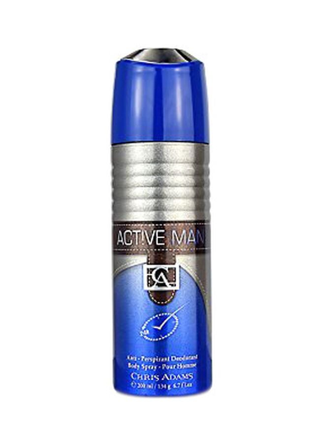 Chris Adams Active Man Deodorant Spray 200ml 