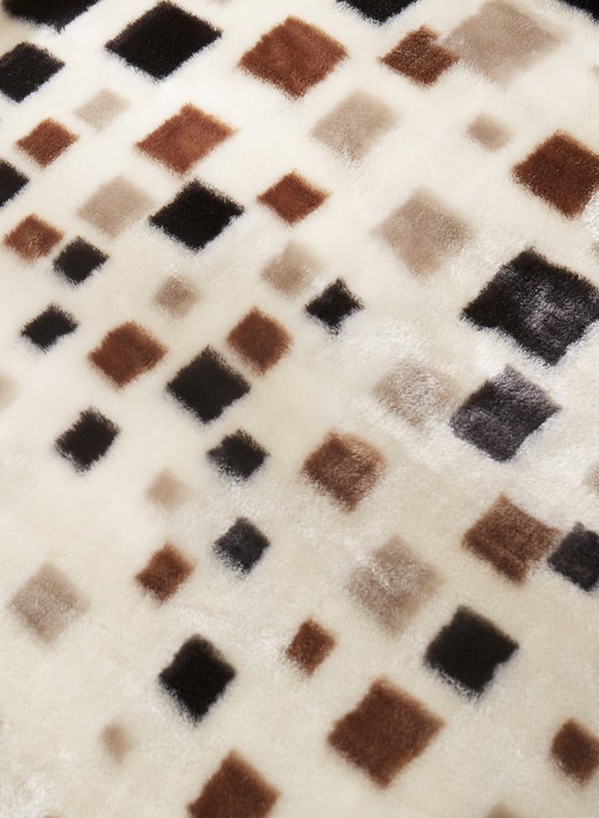 Sleeping Blanket Modern Simple Colorblock Pattern Comfy Bed Blanket Cotton Multicolour 200x230cm