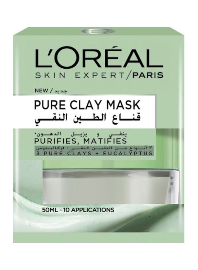 L'OREAL PARIS - Pure Clay Face Mask 50ml - Image 1