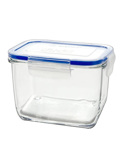 Glass Rectangle Food Containers Clear 14x10cm