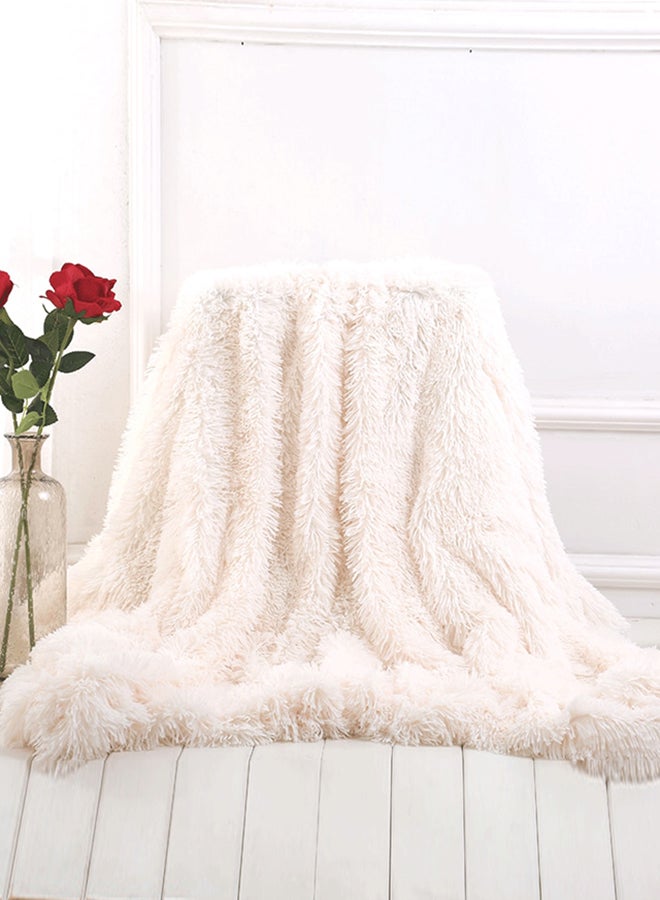 Comfortable Warm Blanket Cotton White 130x160cm  - Image 1