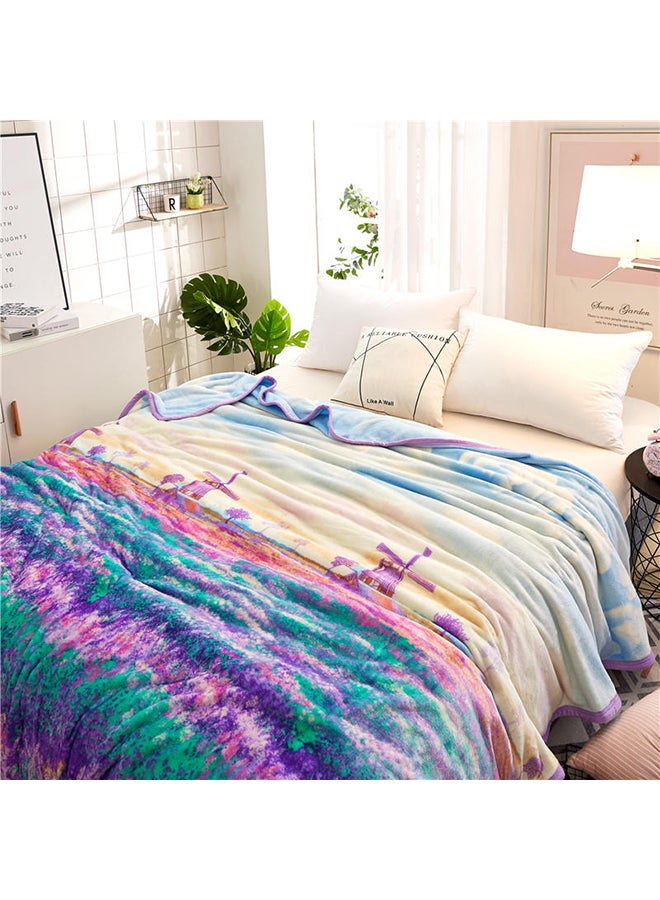 Generic - Printed Warm Blanket Multicolour - Image 1