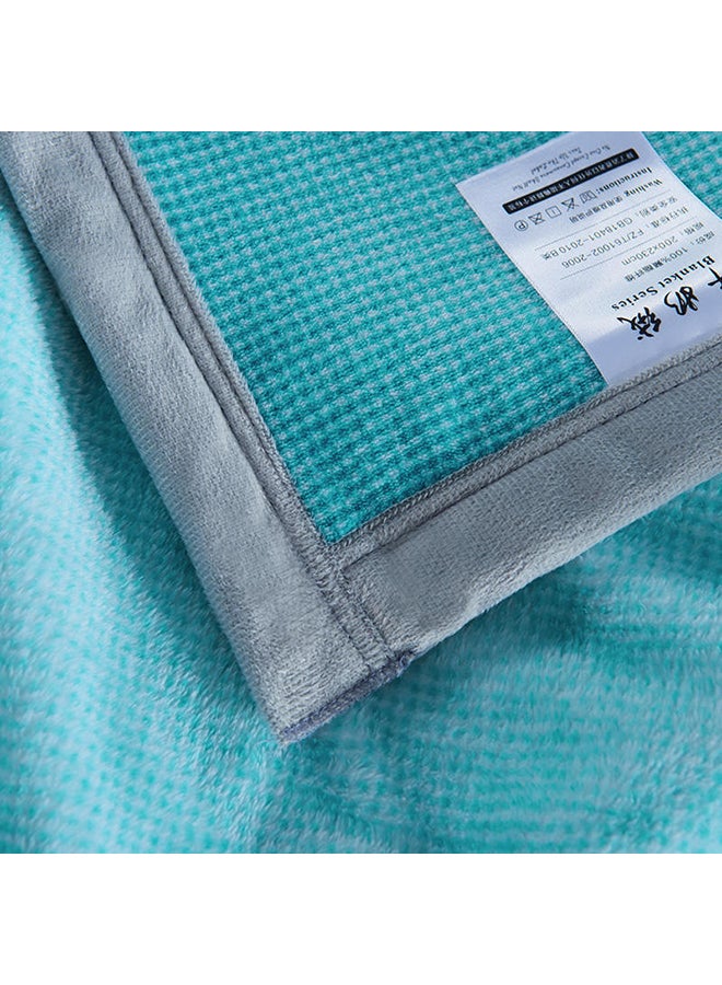 دفاية مزينة بطبعة polyester أزرق 150x200سم - Image 5