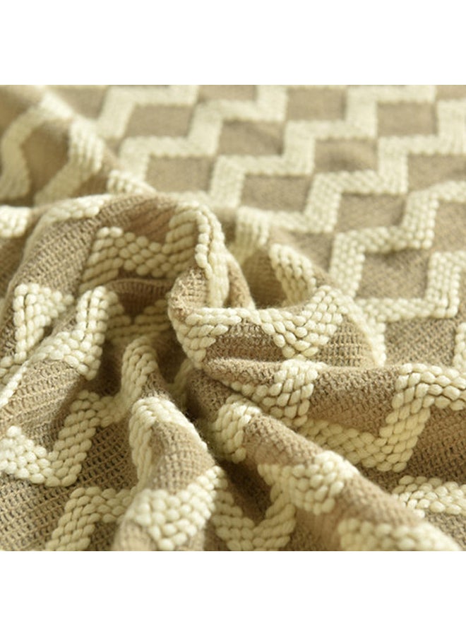 Wave Pattern Casual Warm Blanket polyester Multicolour 120x200cm - Image 5