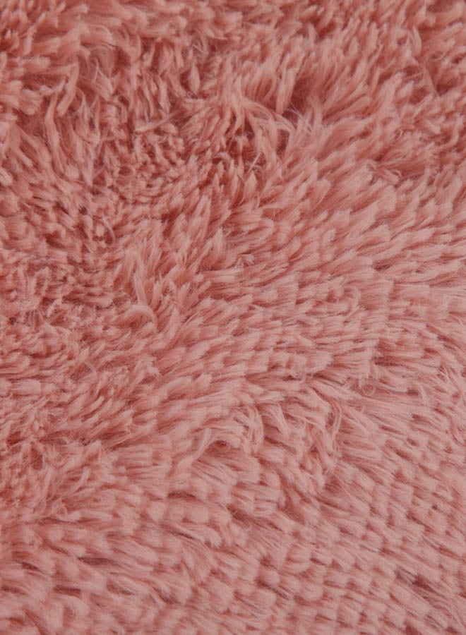 بطانية مريحة قطيفة بملمس ناعم cotton خوخي 130x160سم - Image 3