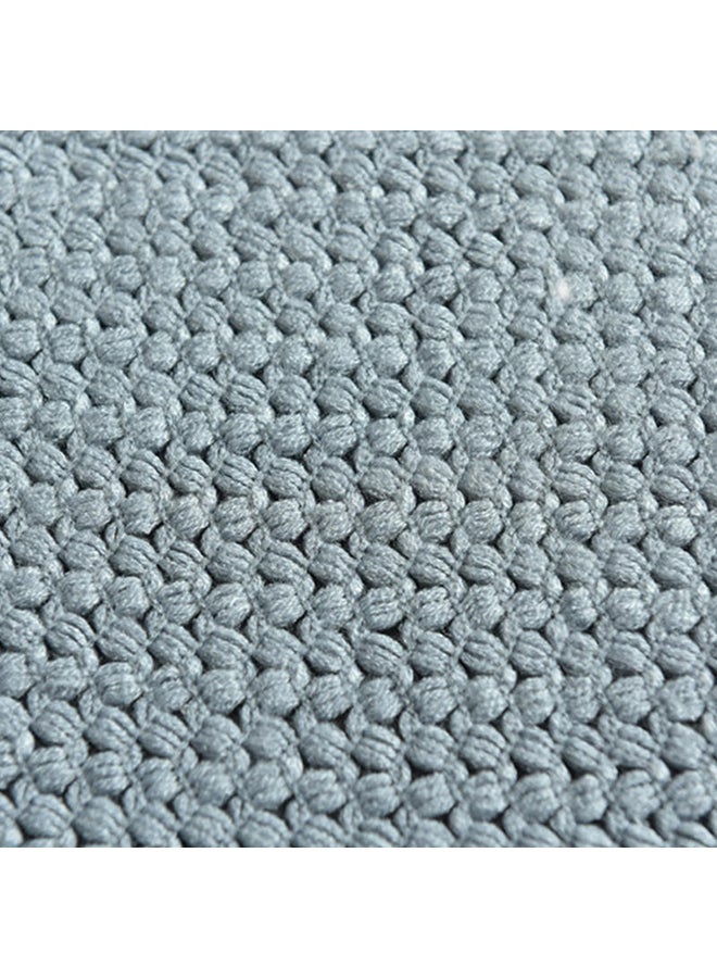 Tassel Thin Warm Blanket Polyester Blue 130x150centimeter - Image 3