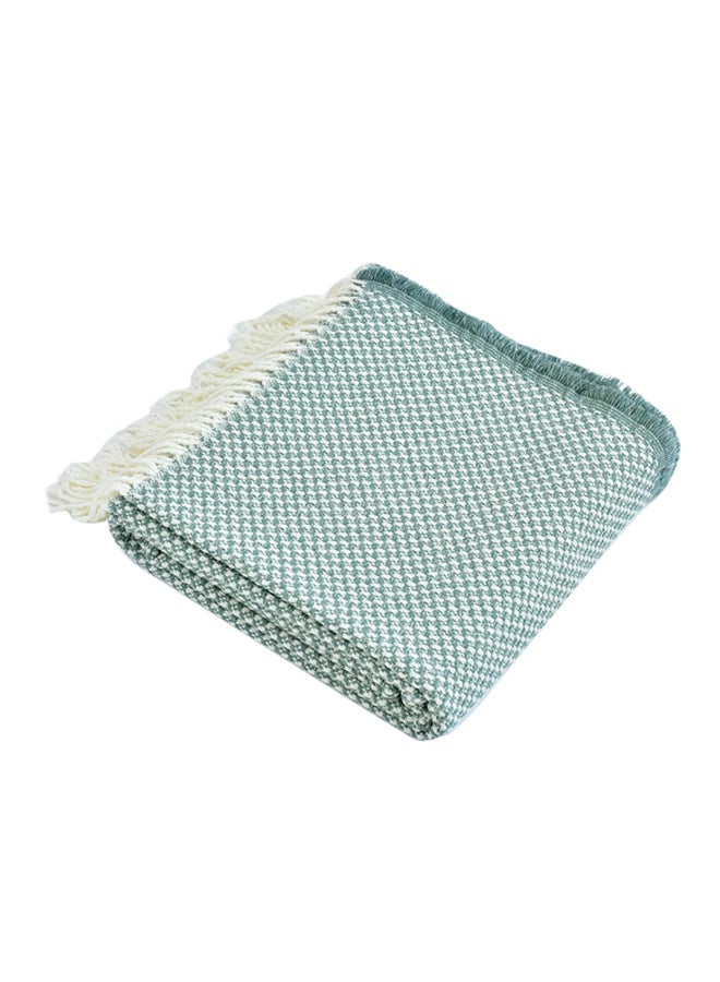 Knitted Throw Blanket polyester Blue 130x200cm  - Image 1