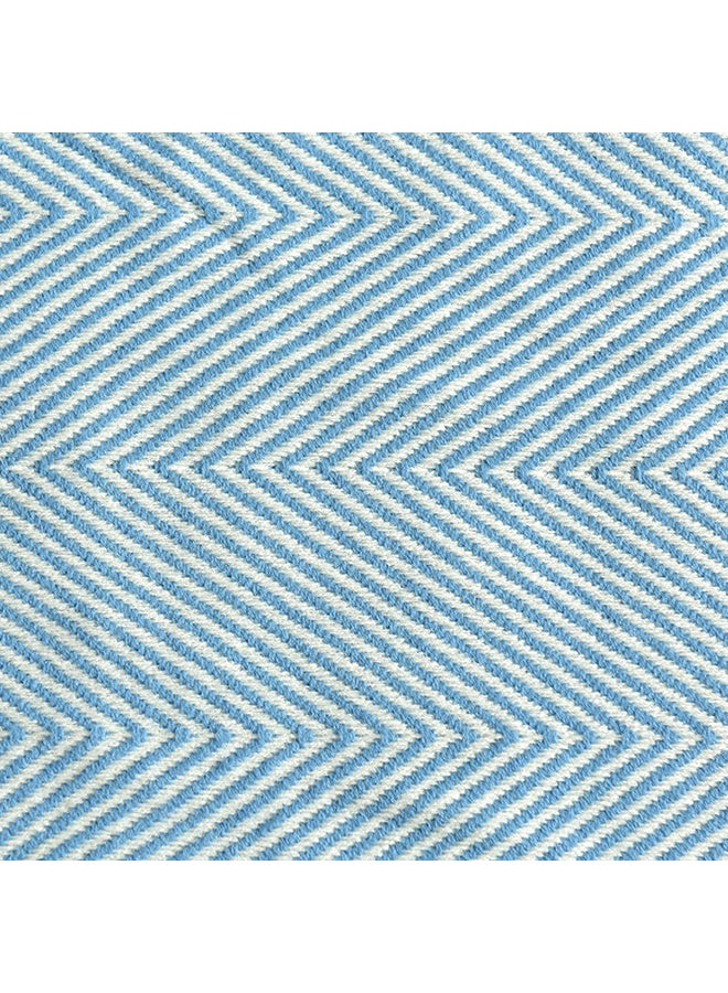 بطانية محبوكة بتصميم رسومات هندسية polyester أزرق 130x150سم  - Image 3