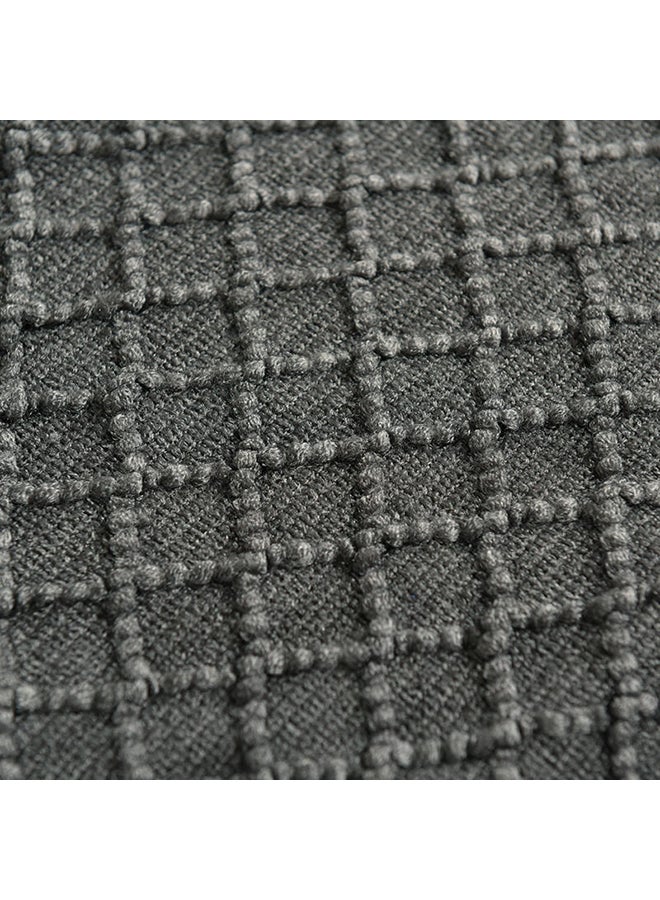 بطانية تدفئة للزينة بنمط ماسي polyester رمادي 130x150سم - Image 2