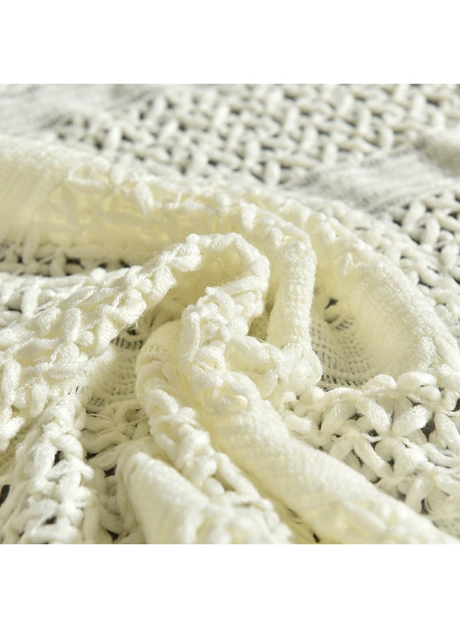 Solid Color Soft Warm Bedding Polyester Beige 130x150cm  - Image 4