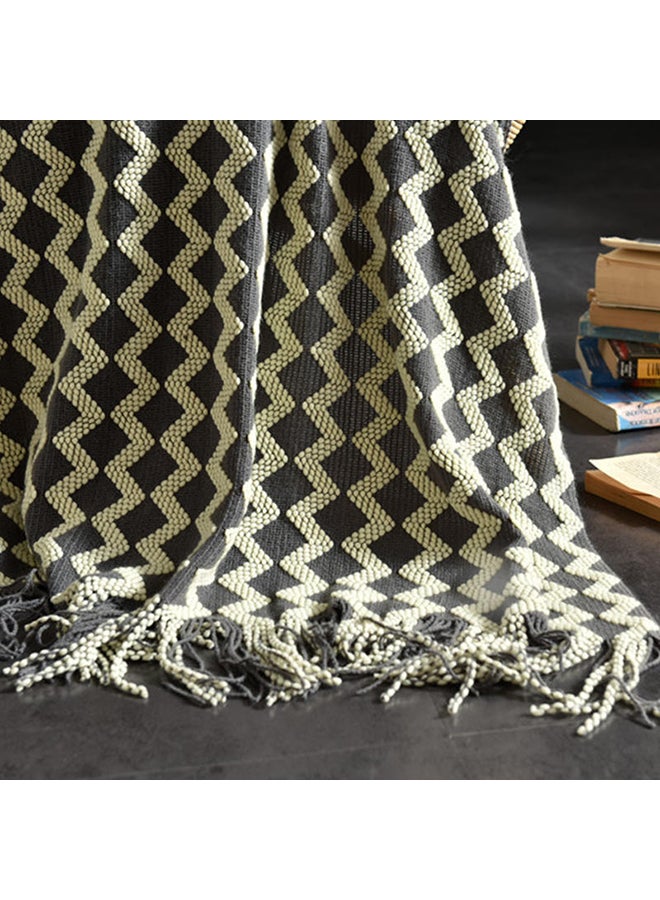 بطانية كاجوال للتدفئة مزينة بنقشة مموجة polyester متعدد الألوان 120x200سم - Image 3