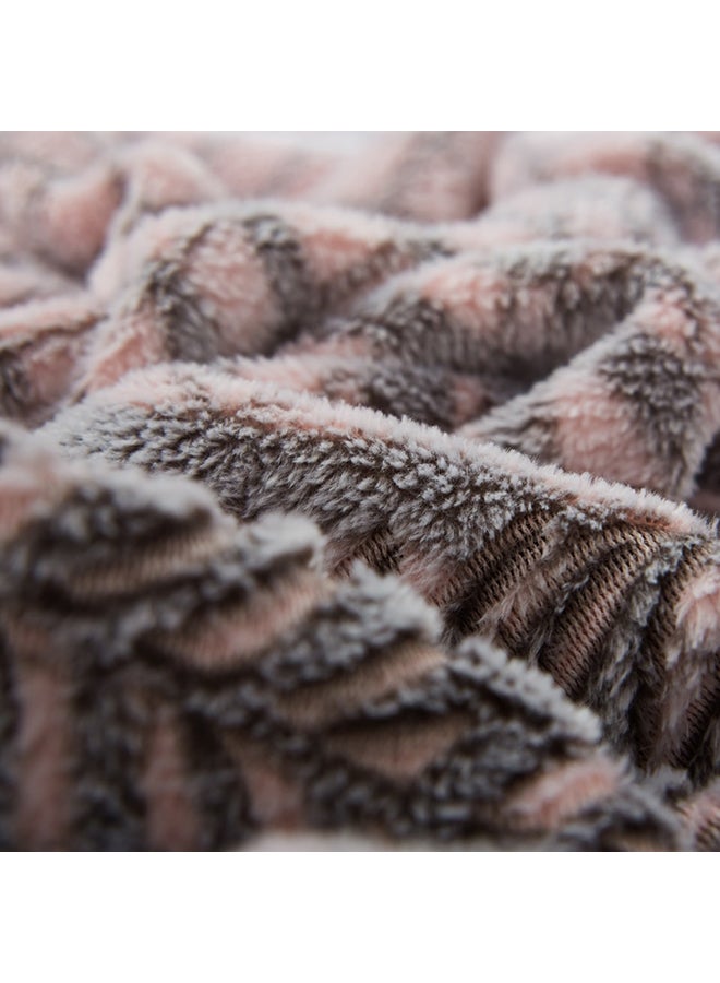 Leaves Pattern Cozy Multi-Functional Blanket polyester Multicolour 120x200cm - Image 5