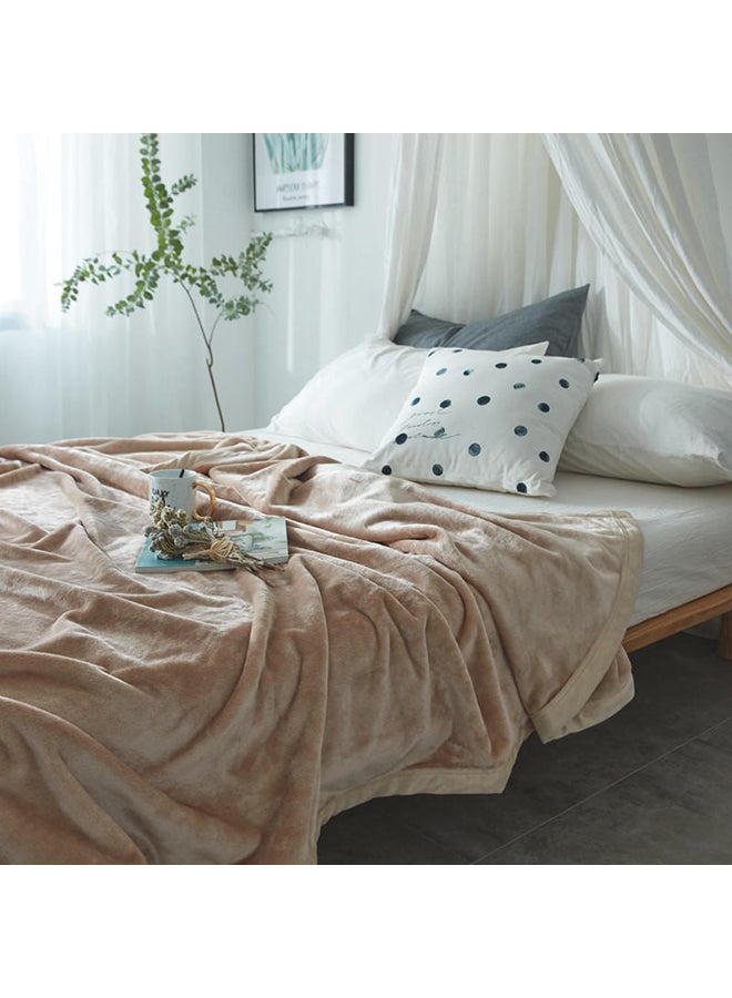 Simple Cozy Home Blanket cotton Beige 200x230cm  - Image 2