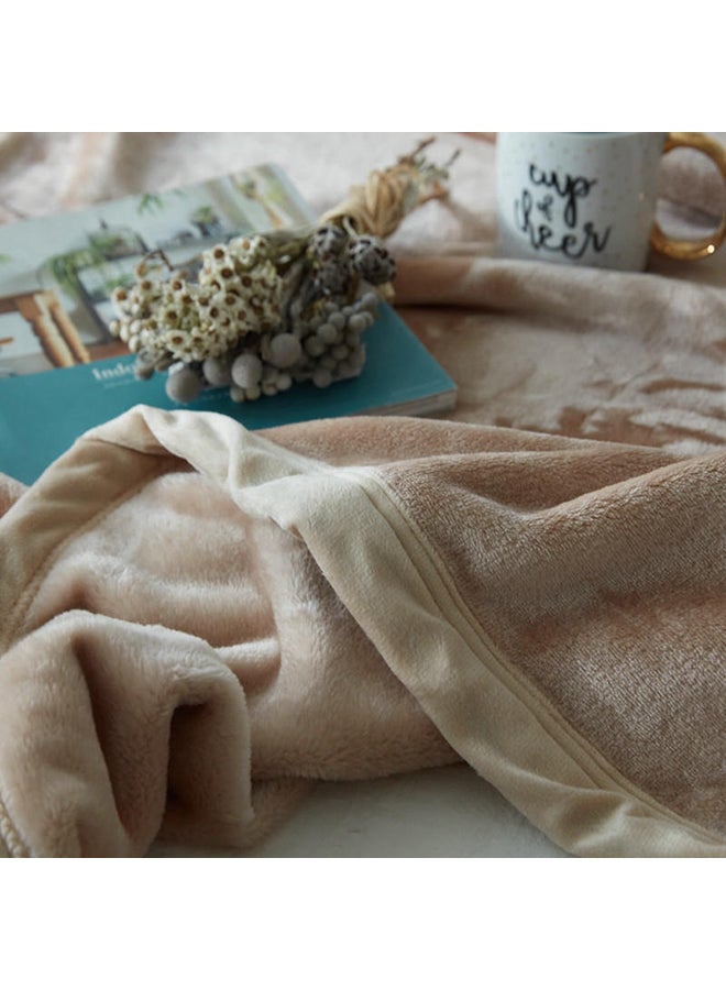 Simple Cozy Home Blanket cotton Beige 200x230cm  - Image 3