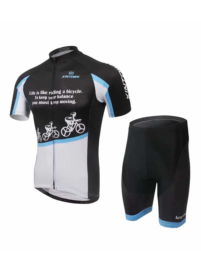 Xintown 2-Piece Quick Dry Breathable Cycling Suit Set - Image 1