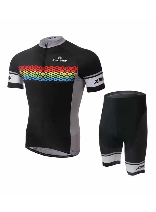 Xintown 2-Piece Quick Dry Breathable Cycling Suit Set  - Image 1