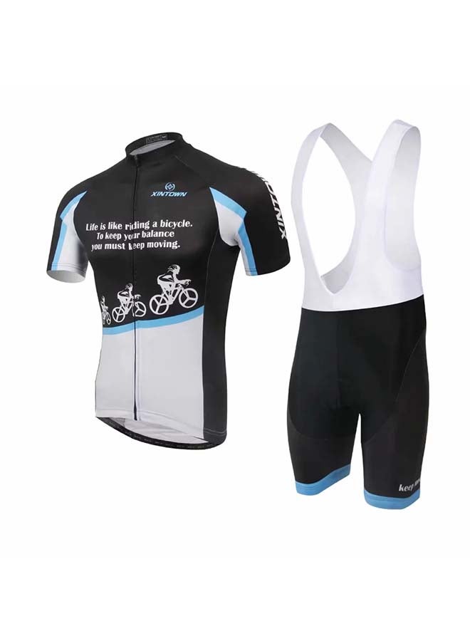 Xintown 2-Piece Quick Dry Breathable Cycling Suit Set  - Image 1