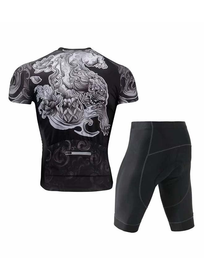 Xintown 2-Piece Quick Dry Breathable Cycling Suit Set - Image 2