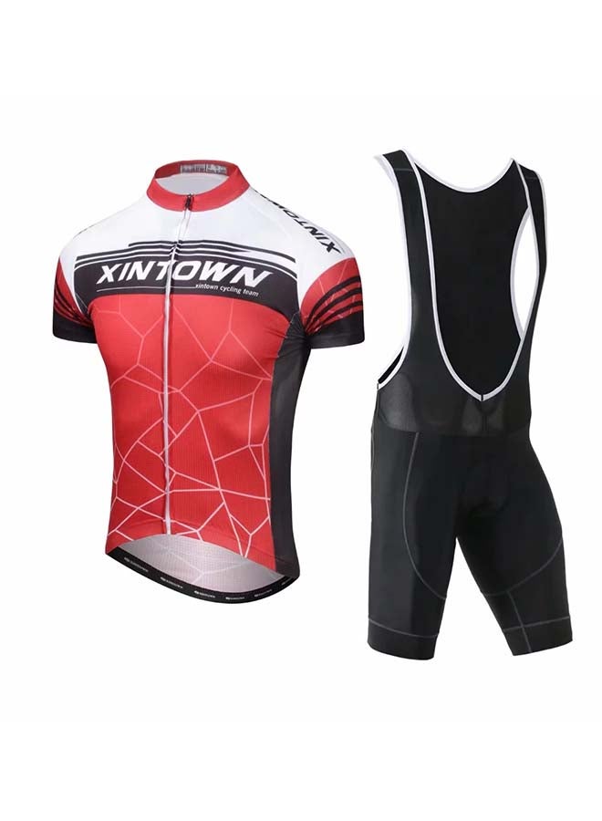 زينتاون طقم بدلة ركوب دراجات بقماش جيد التهوية وسريع الجفاف مكون من قطعتين