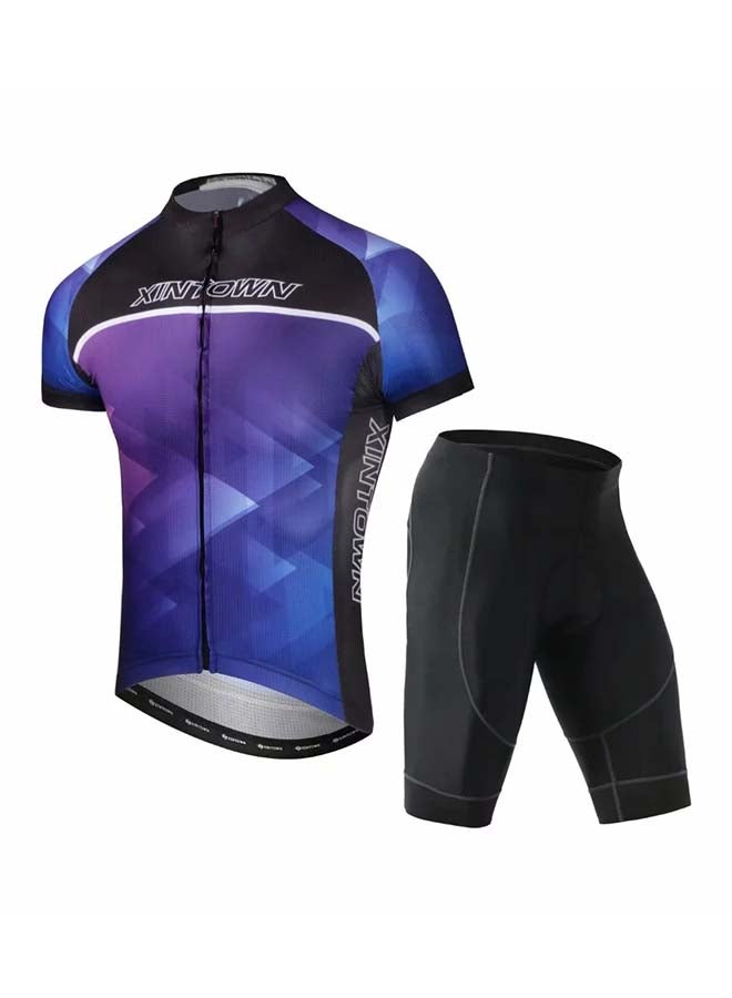 Xintown 2-Piece Quick Dry Breathable Cycling Suit Set  - Image 1