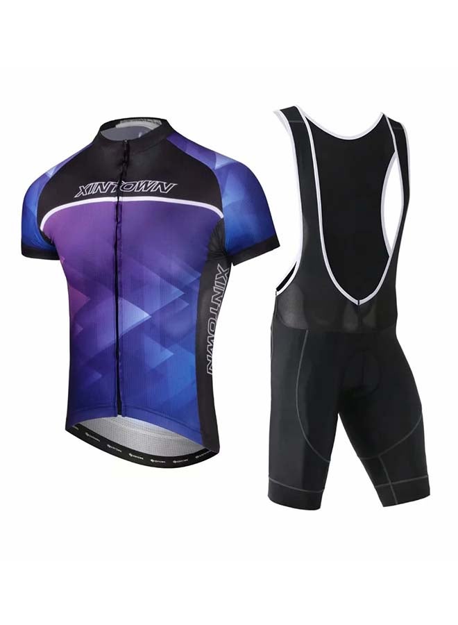 Xintown 2-Piece Quick Dry Breathable Cycling Suit Set  - Image 1