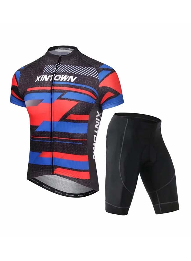 Xintown 2-Piece Quick Dry Breathable Cycling Suit Set - Image 1
