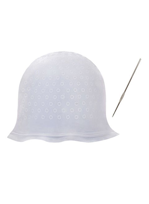 Reusable Hair Coloring Highlight Dye Cap White