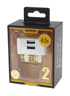 REMAX 2.1A Travel Power Adapter Mobile Charger White  - Image 1
