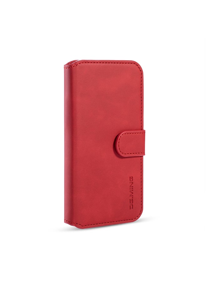Dg Ming Protective Flip Case Cover With Card Slot For Apple iPhone 11 Pro Max Red  - Image 1