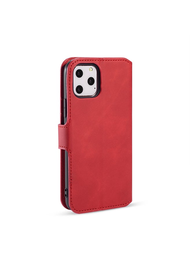 Dg Ming Protective Flip Case Cover With Card Slot For Apple iPhone 11 Pro Max Red  - Image 2