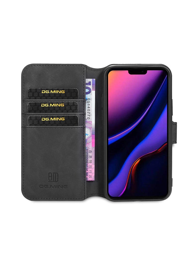 Dg Ming Protective Flip Case Cover With Card Slot For Apple iPhone 11 Pro Max Black  - Image 3