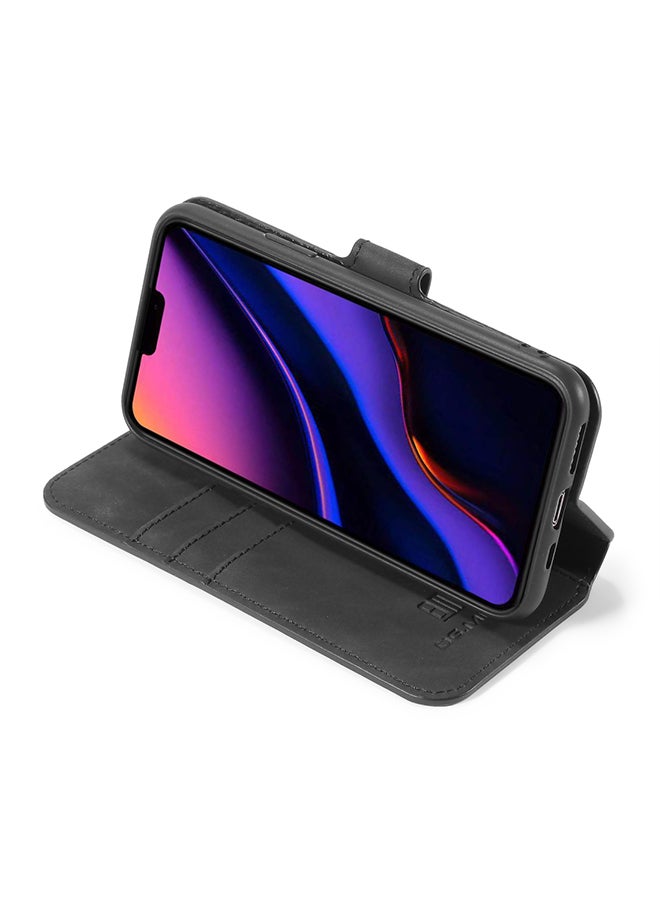 Dg Ming Protective Flip Case Cover With Card Slot For Apple iPhone 11 Pro Max Black  - Image 4