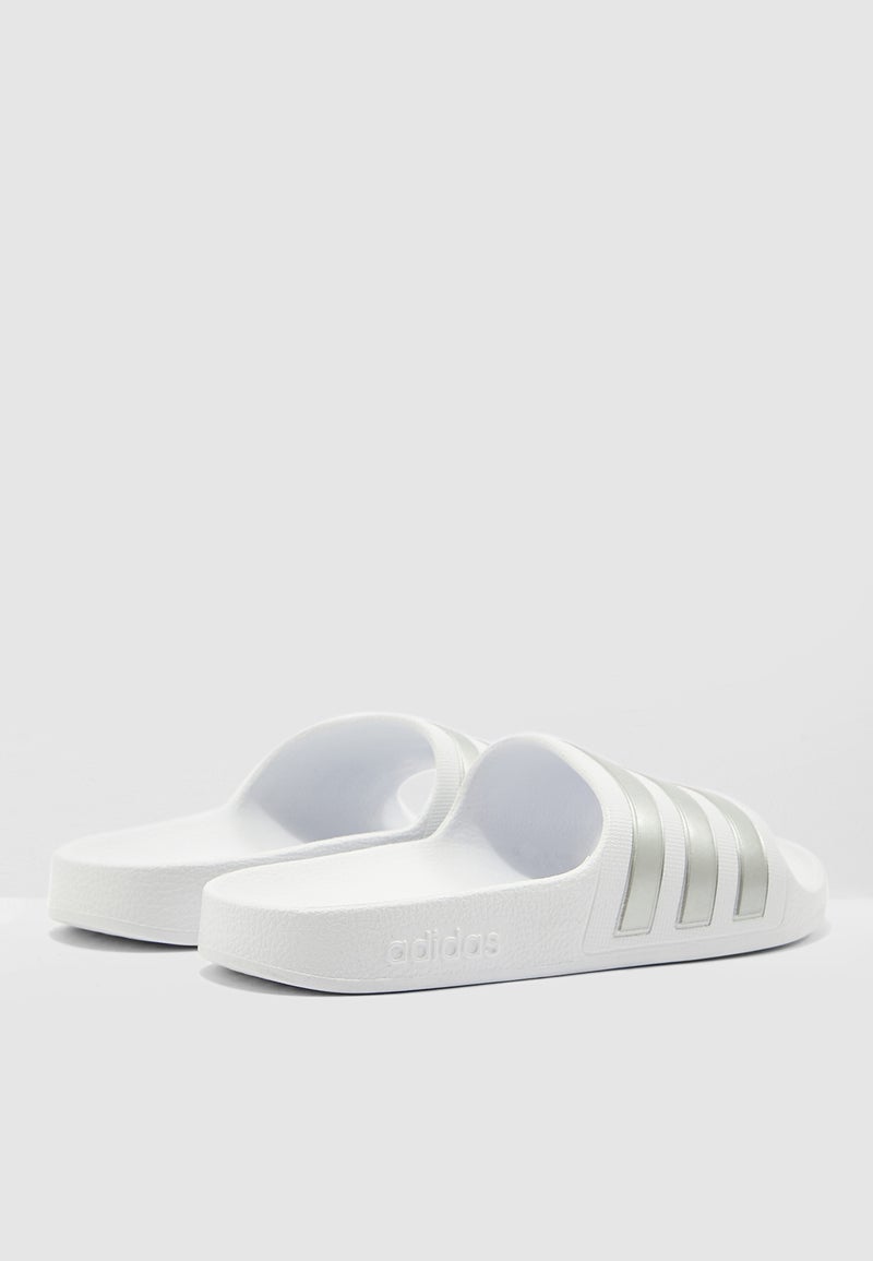 Adilette Aqua Slides White - v1569329758/N30262312V_3