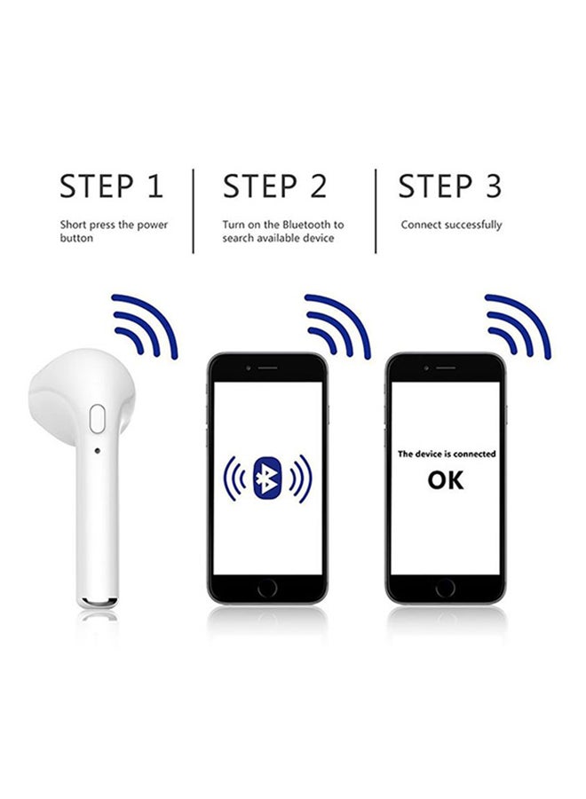 HBQ i7 TWS True Wireless Bluetooth Headphones White  - Image 3