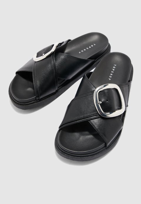 Low Top Slides Black